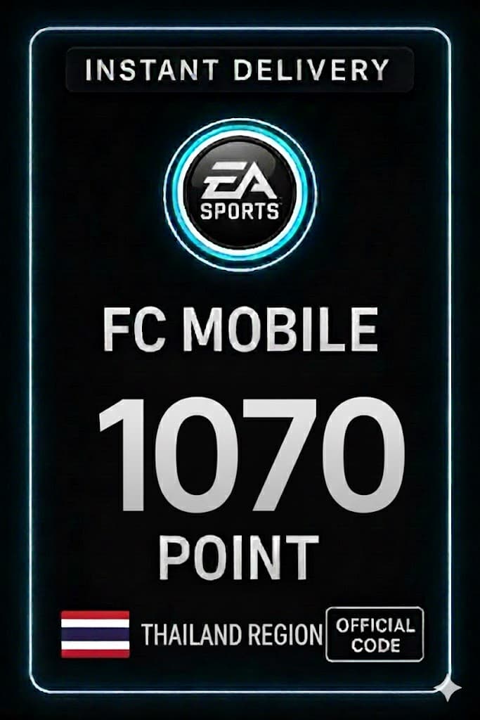 FC Mobile 1070 Очок Подарункова Картка - Тайланд