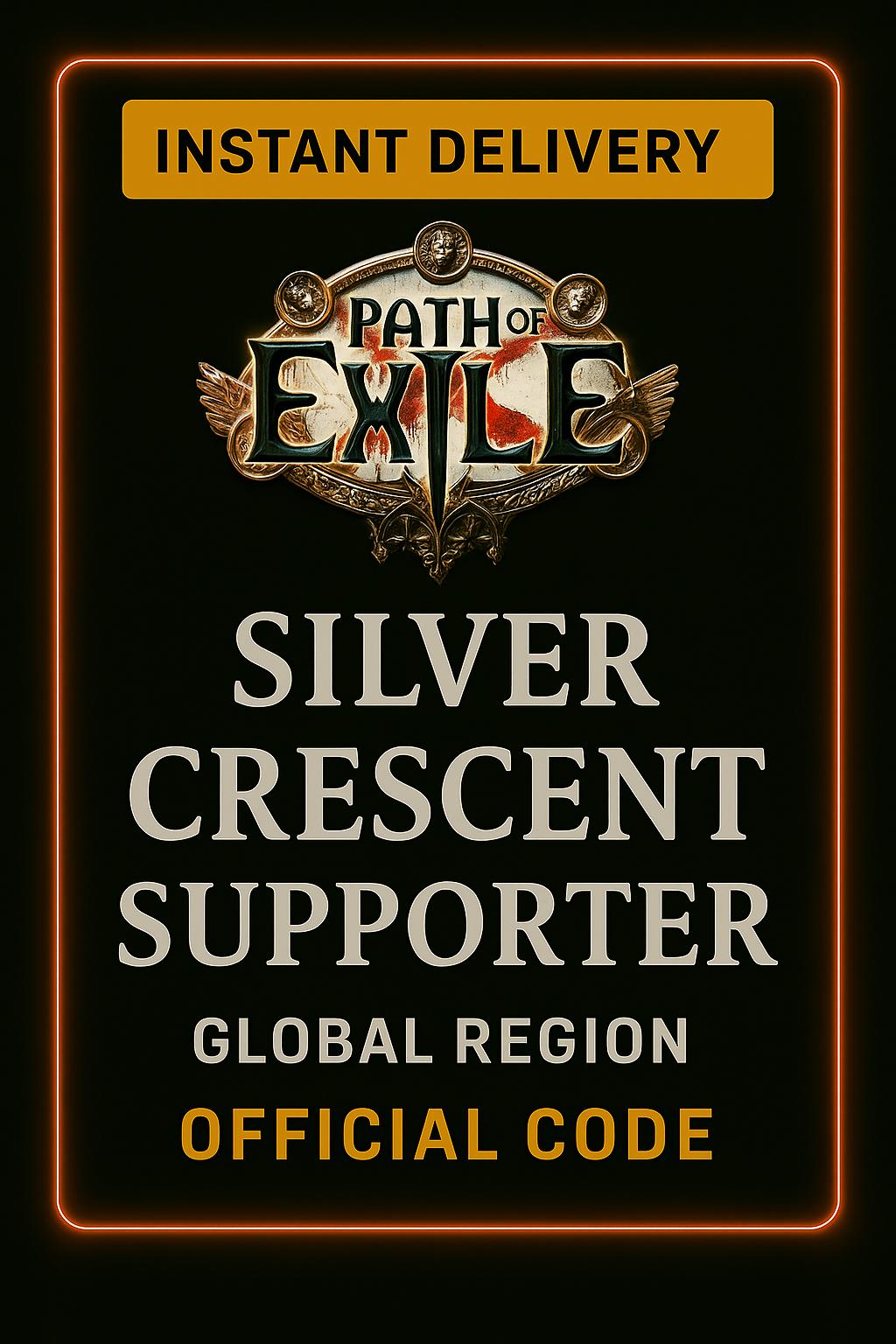 Path of Exile Silver Crescent Stödjare