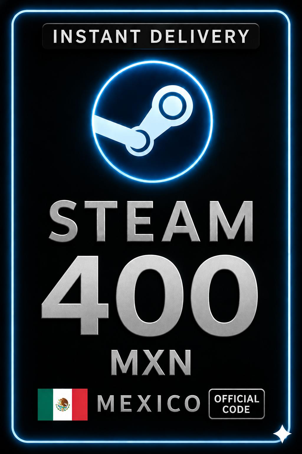 Steam Wallet 400 MXN - Mexico