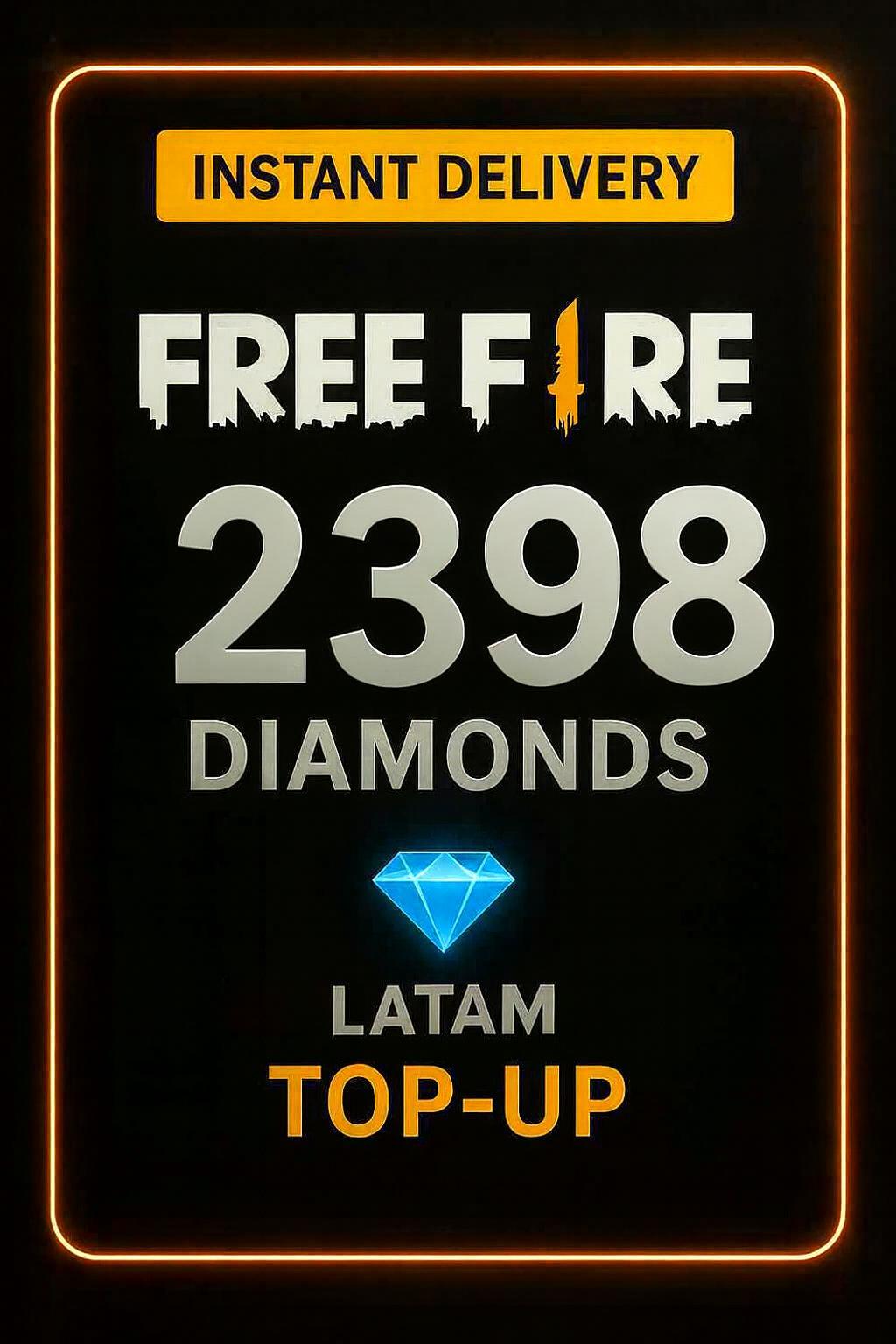 Recarga de 2398 diamantes de Free Fire (LATAM)