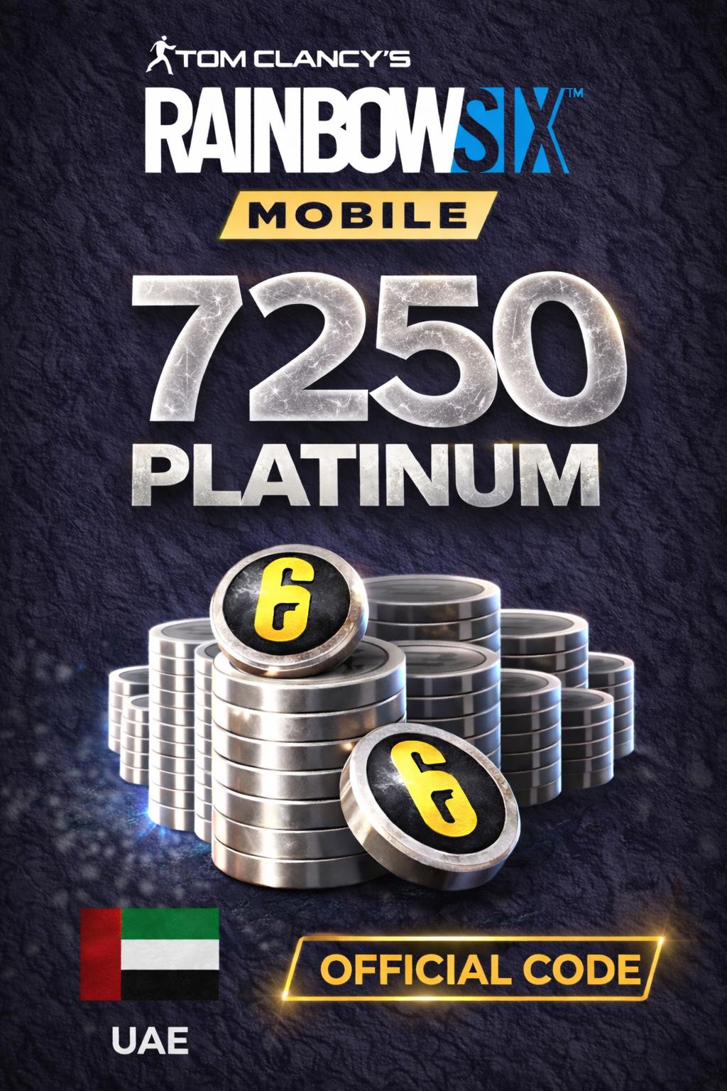 Rainbow Six Mobile - 7250 Platinum Code (UAE)