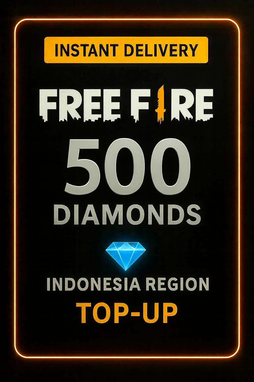 Free Fire 500 Diamantov Naložitev (Indonezija)