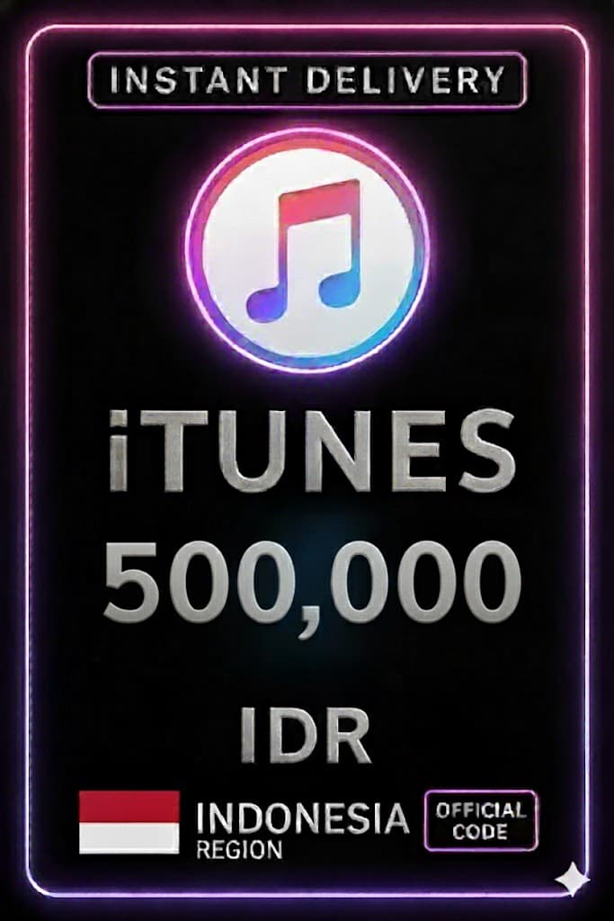 iTunes Gift Card Indonesia - 500.000 IDR
