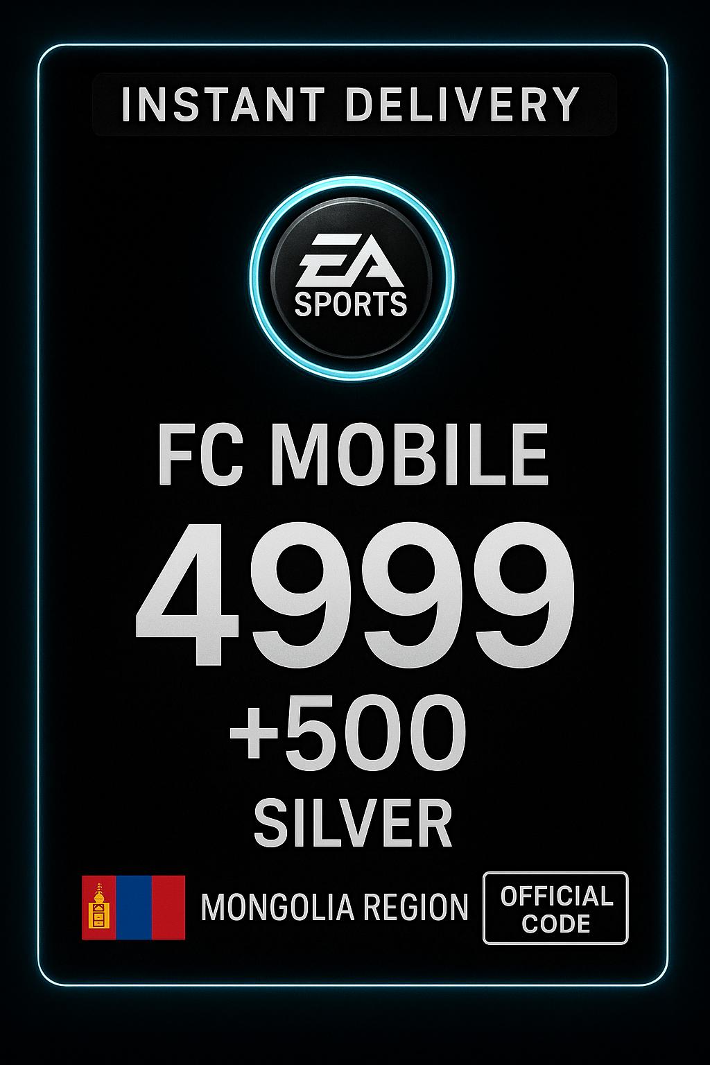 FC Mobile 4999 + 500 Srebrnych Karta Podarunkowa - Mongolia