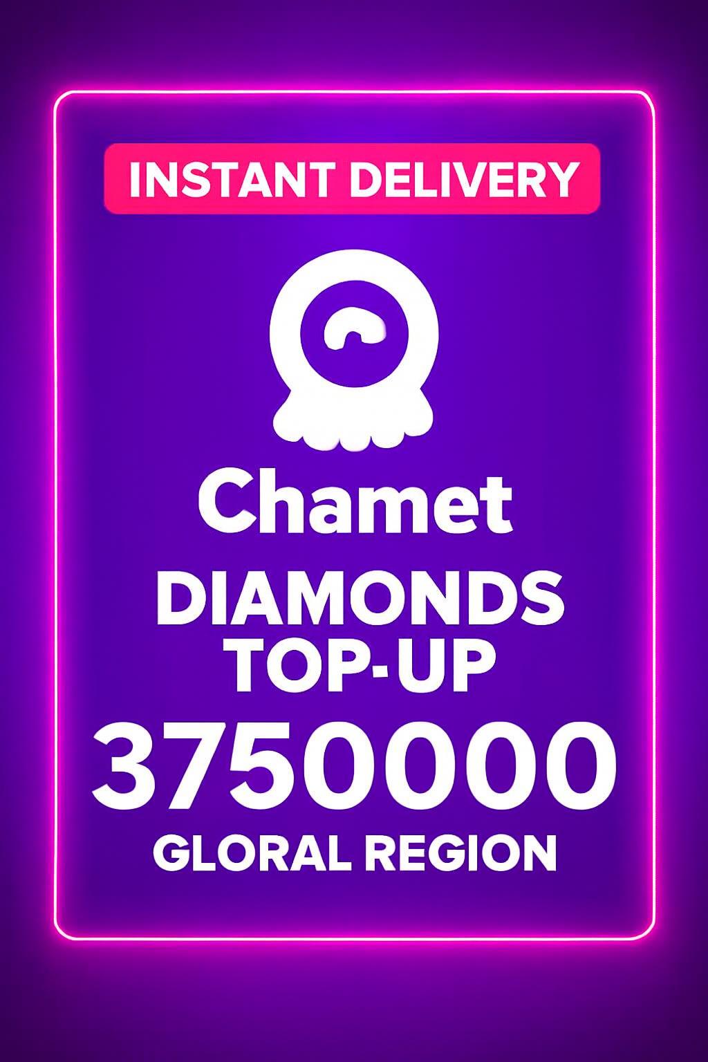 Chamet - 3750000 Διαμάντια Top-Up (Παγκόσμιο)