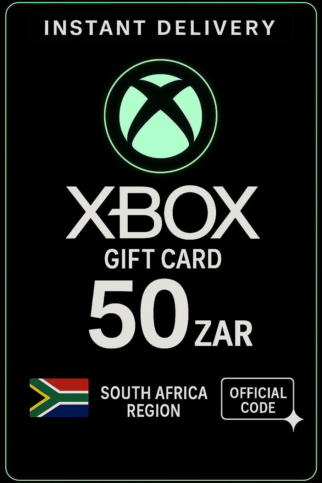 Xbox Live Hədiyyə Kartı 50 ZAR Cüzdan