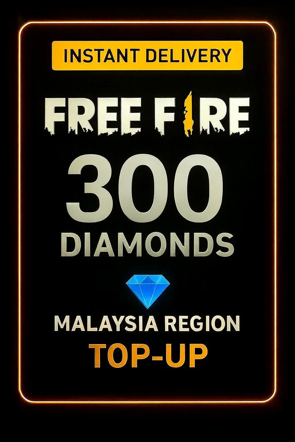 Recarga de 300 Diamantes de Free Fire (Malasia)