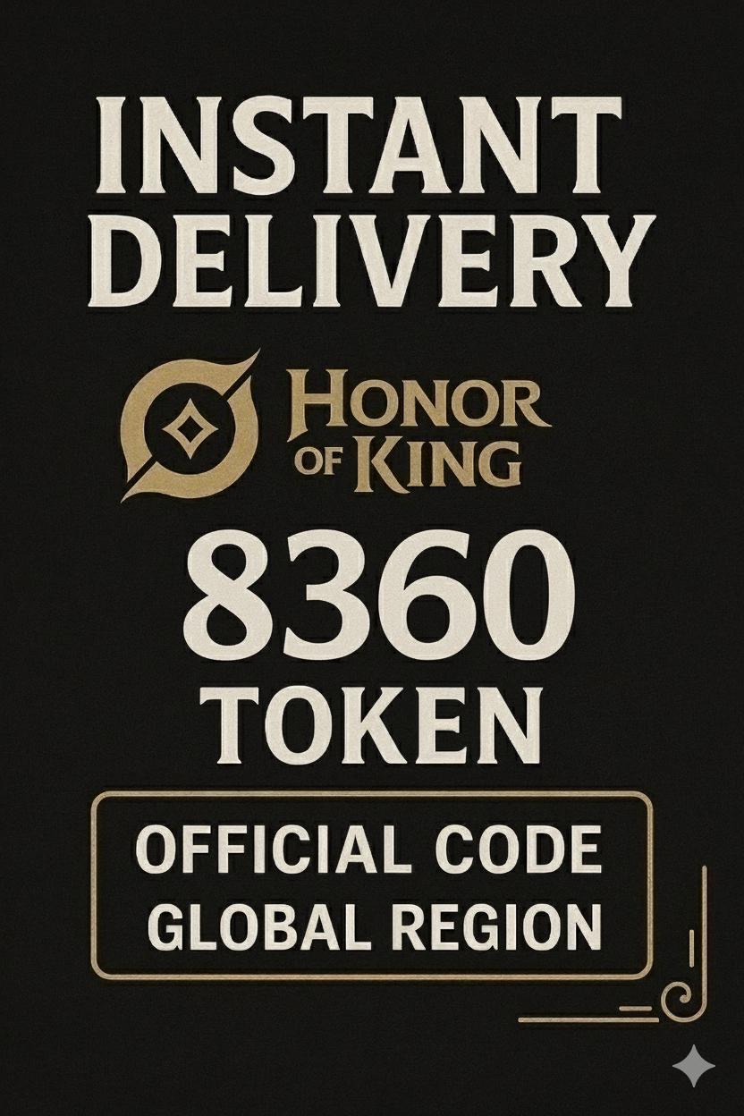 Honor of Kings 8360 Tokens (Global)