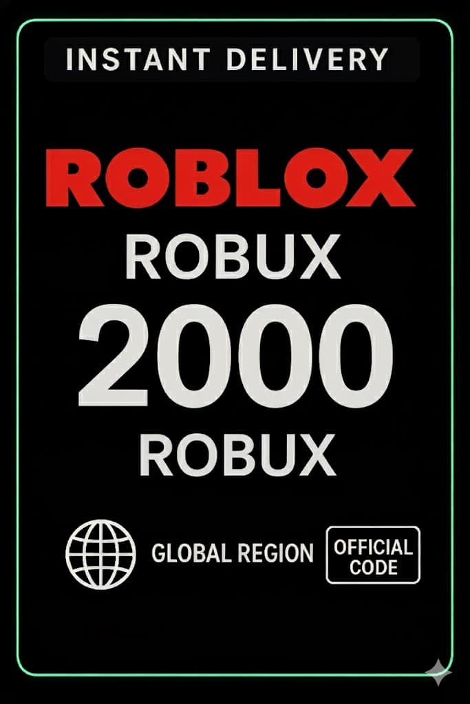 로블록스 기프트 카드 - 2000 로벅스 (글로벌)