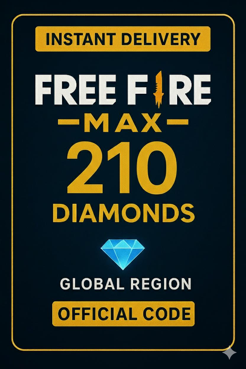 Free Fire MAX 210 Diamondlar