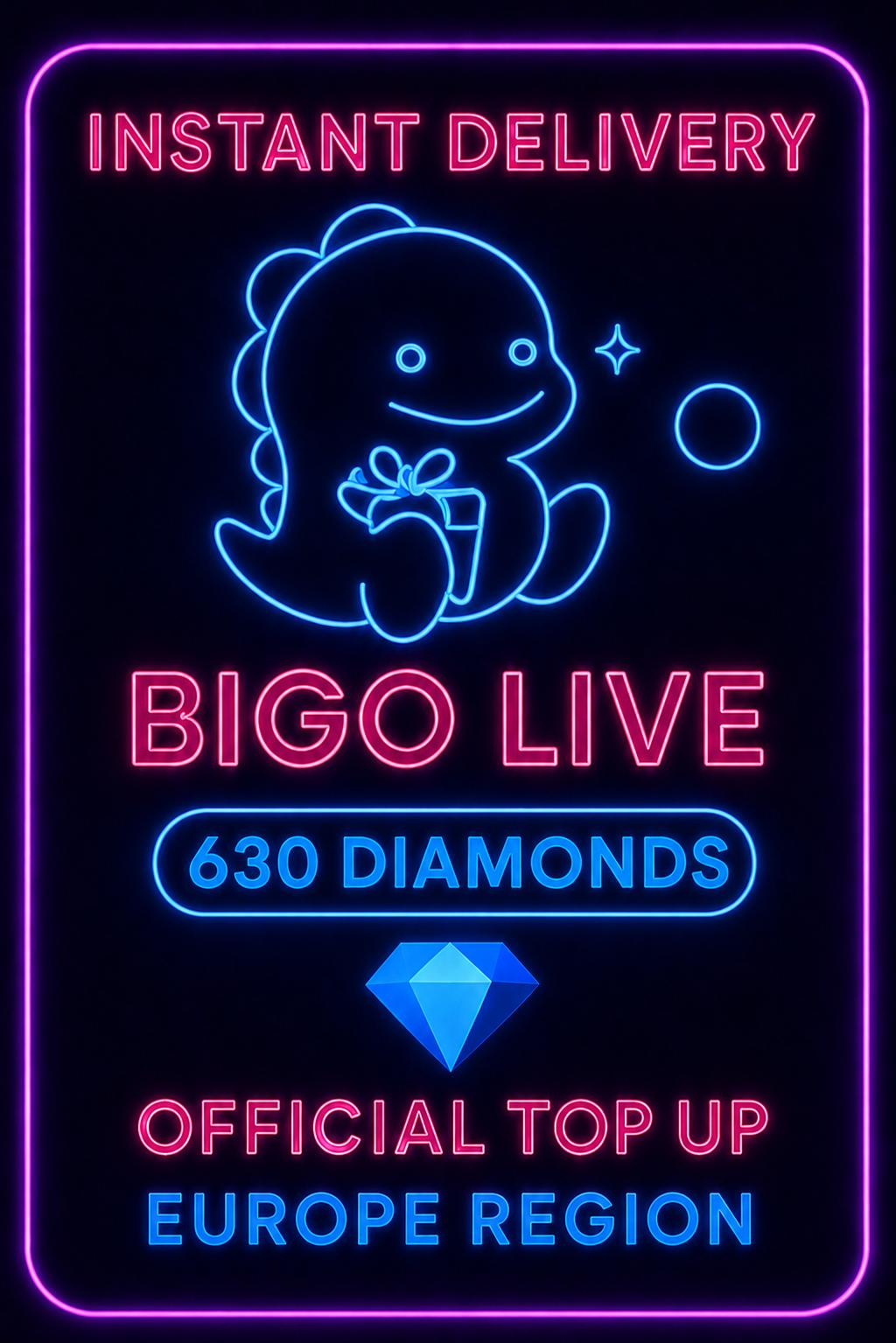 Bigo Live - 630 Diamonds (Top-Up) (EU)