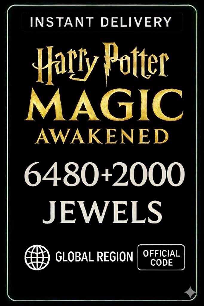 Harry Potter: Magic Awakened - 6480+2000 Gimsteinar - Hleðsla