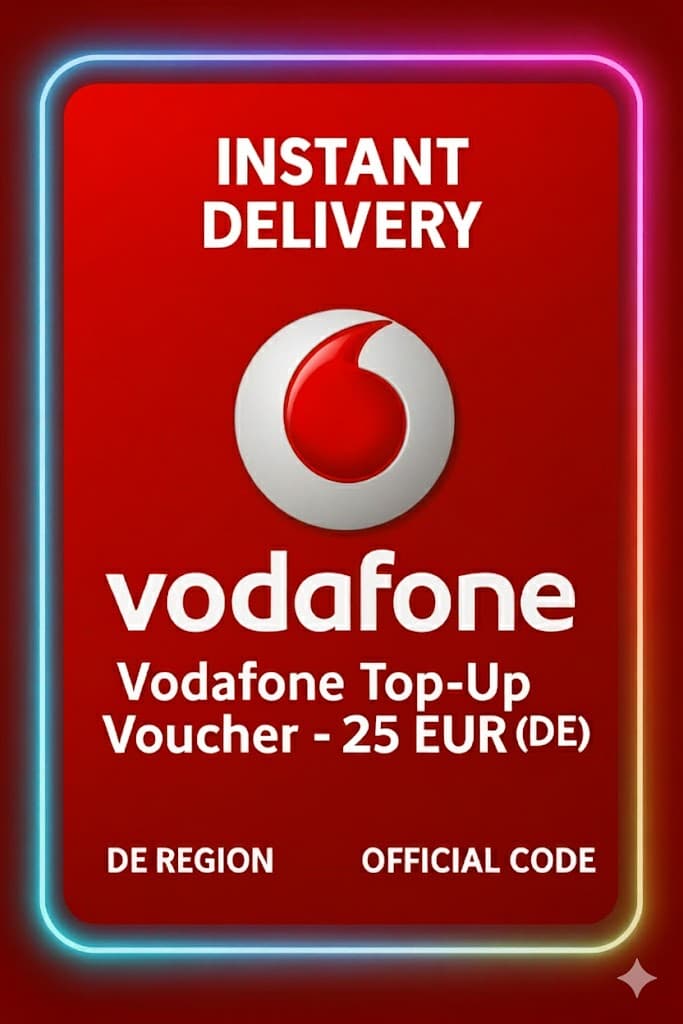 Vodafone Толықтыру Ваучері - 25 EUR (DE)