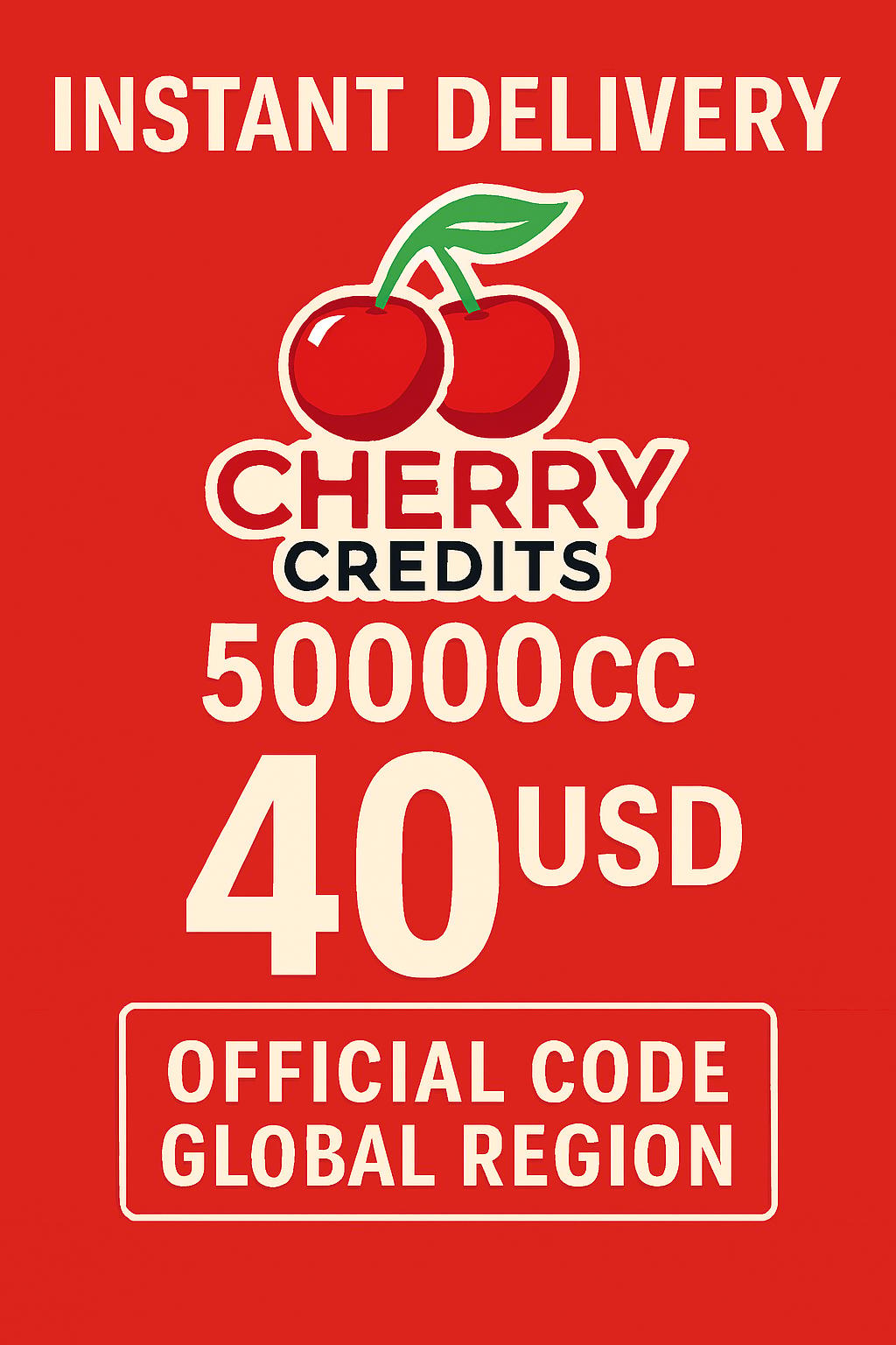Cherry Credits 50.000 CC - $40