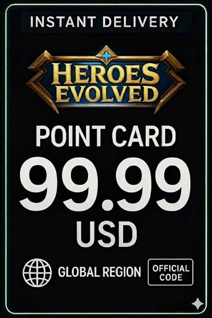 Heroes Evolved 99.99 USD Point Card (Global)