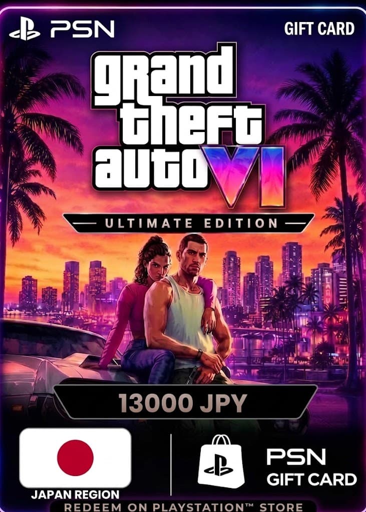 GTA 6: Ultimate Edition - PSN Gift Card 13000 JPY (Japan)