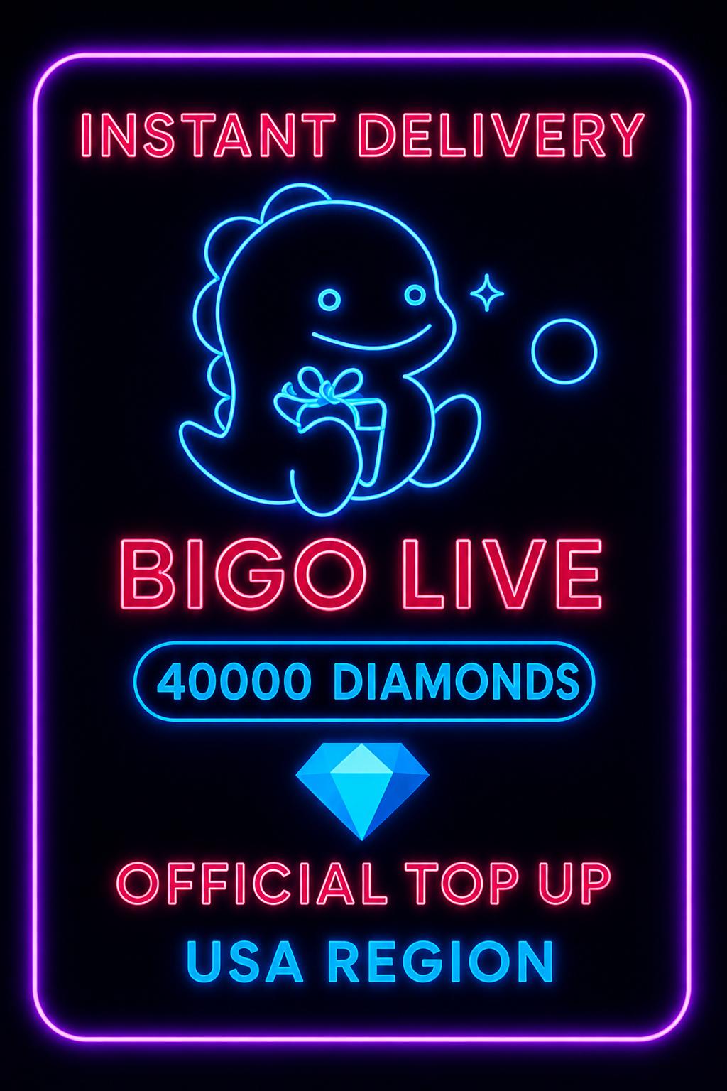 Bigo Live - 40000 Diamonds (Top-Up) (US)