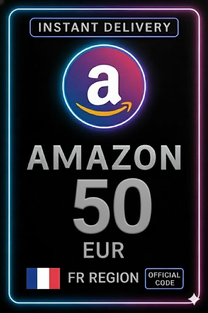 Amazon նվեր քարտ - Ֆրանսիա 50 €