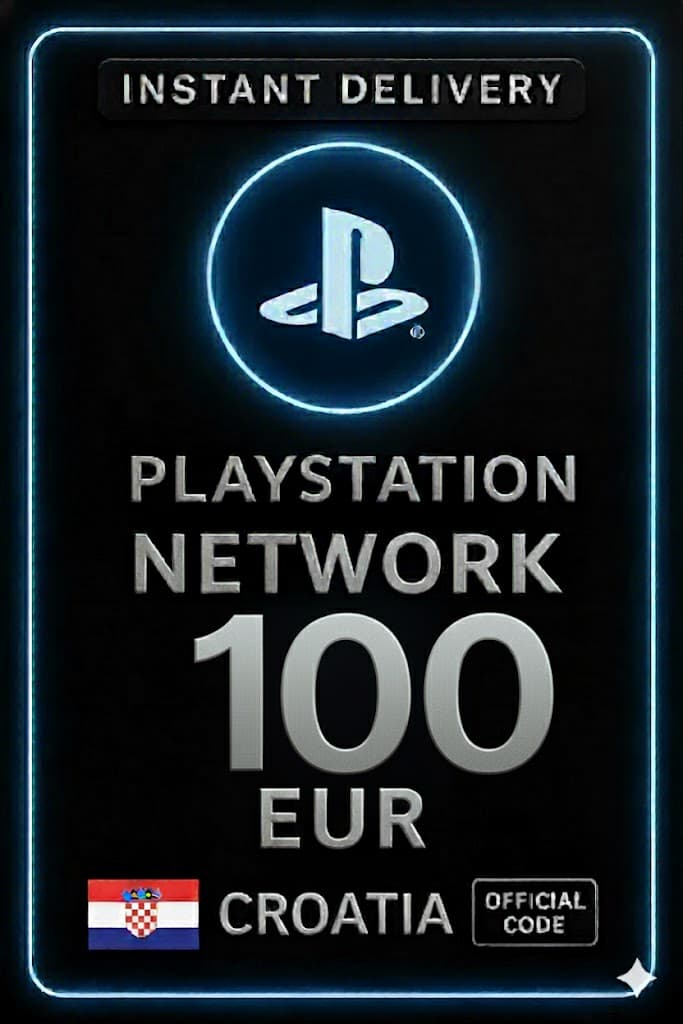 כרטיס PSN קרואטיה - 100 EU HR