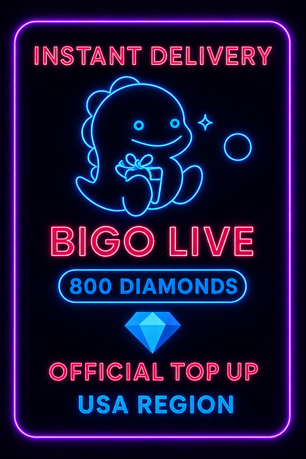 Bigo Live - 800 Diamonds (Top-Up) (US)