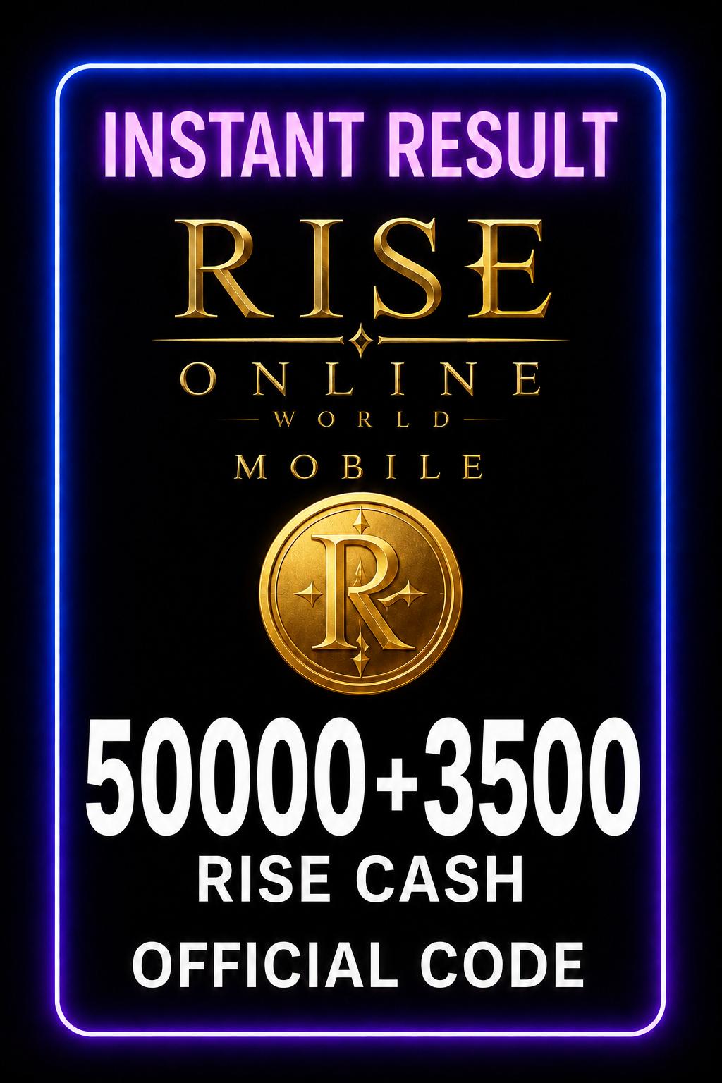 Rise Online World Mobile 50000 + 3500 Rise Cash