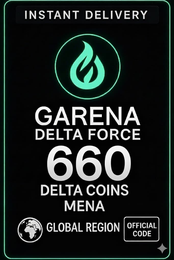 Garena Delta Force 660 + 68 Delta Coins Mena