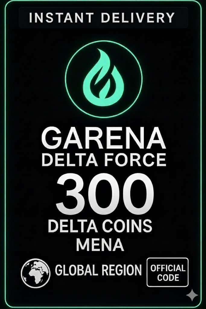 Garena Delta Force 300 + 21 Delta Coins Mena