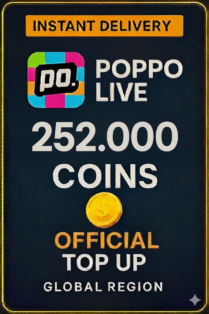 Poppo Live - 252000 Coins (Top-Up)