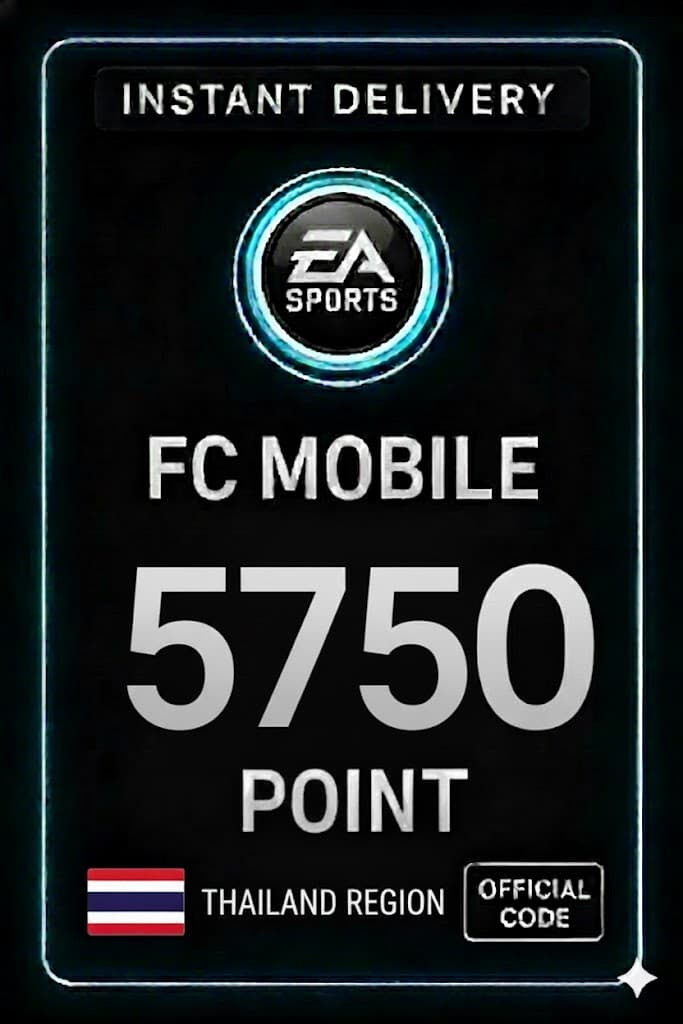 FC Mobile 5750 очок Подарункова Картка - Таїланд