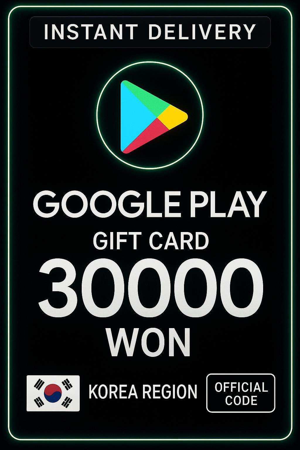 Google Play Gift Card - Korea WON 30000