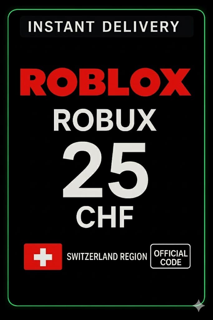 Roblox 25 CHF Խաղային քարտ (ՇՎ)