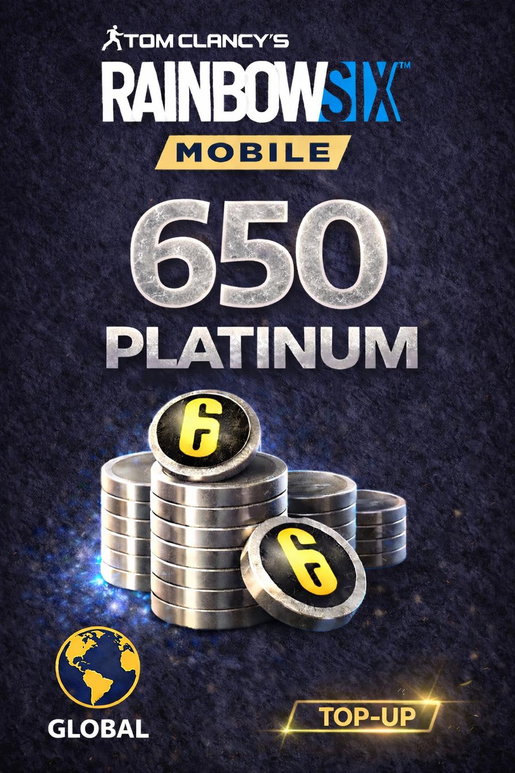 Rainbow Six Mobile - 650 Platinum Top-Up (Global)