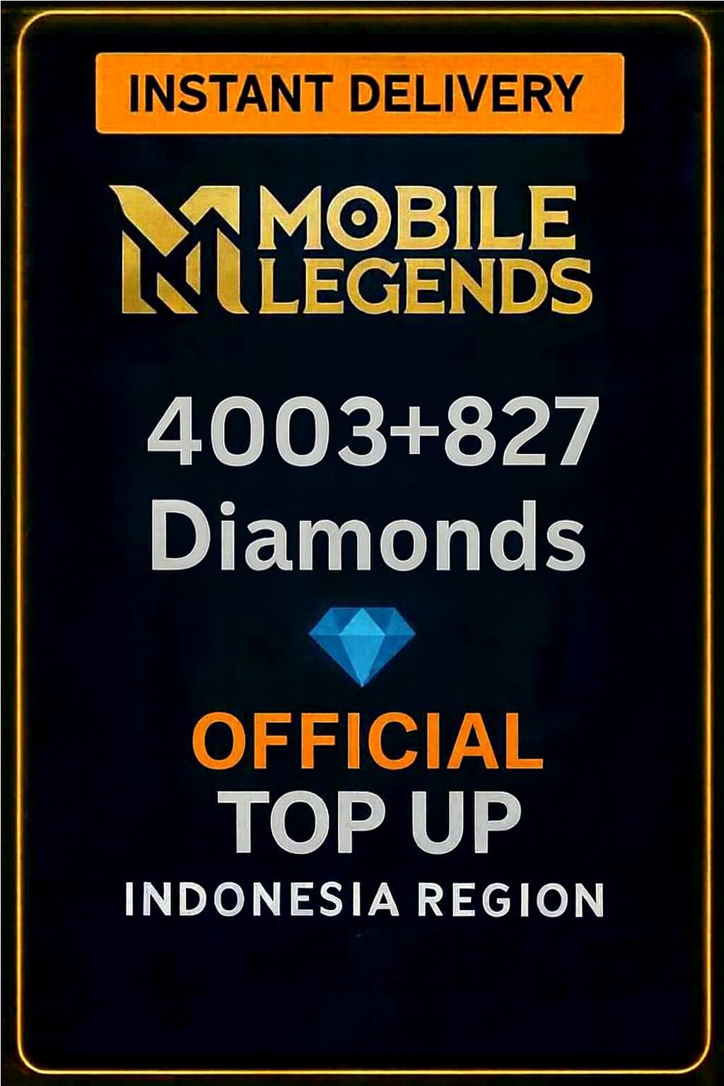 Mobile Legends 4003 + 827 Diamonds Top-Up (Indonesia)