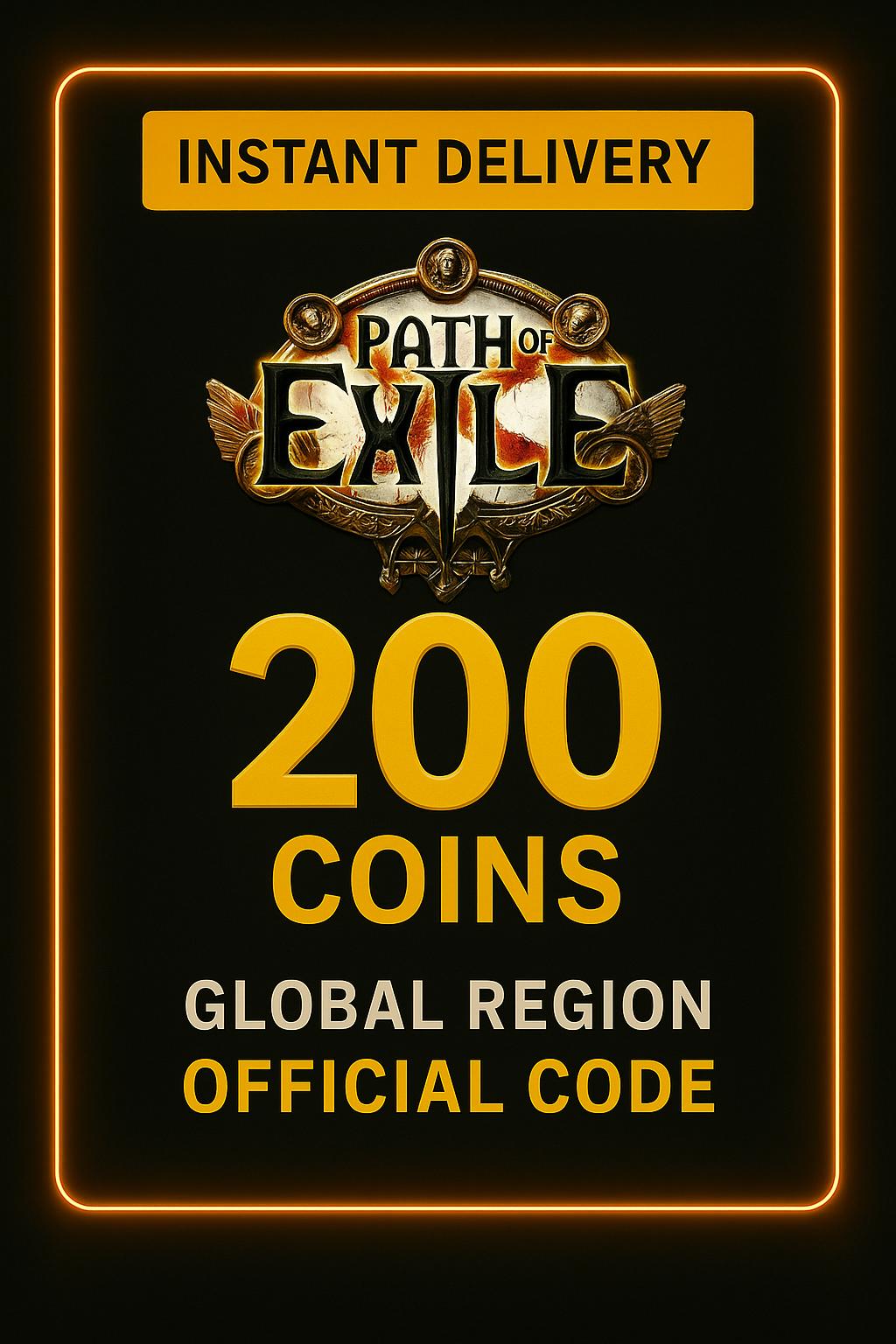 Path Of Exile 200 mynt