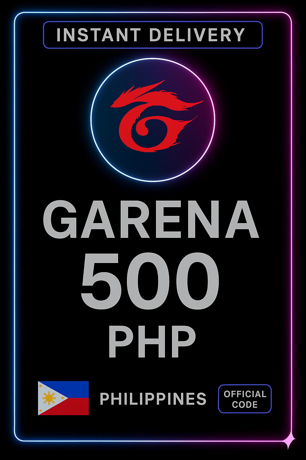 Garena Shells 500 Peso (PH)