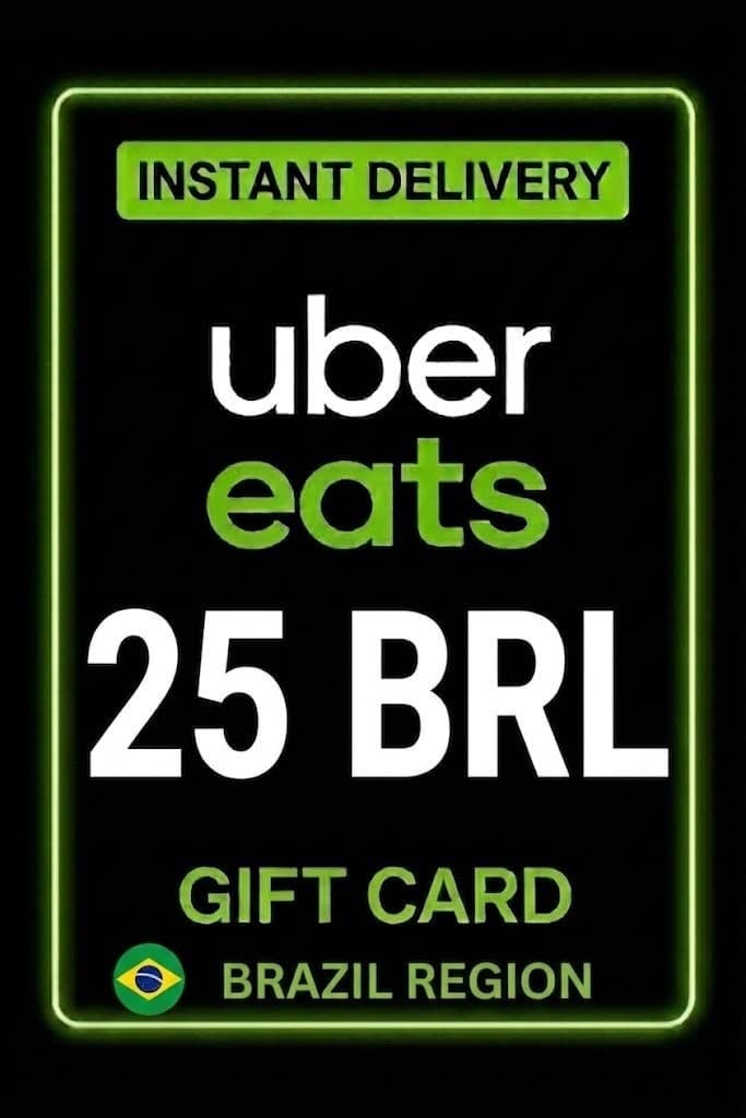 Uber Eats Gift Card - 25 BRL