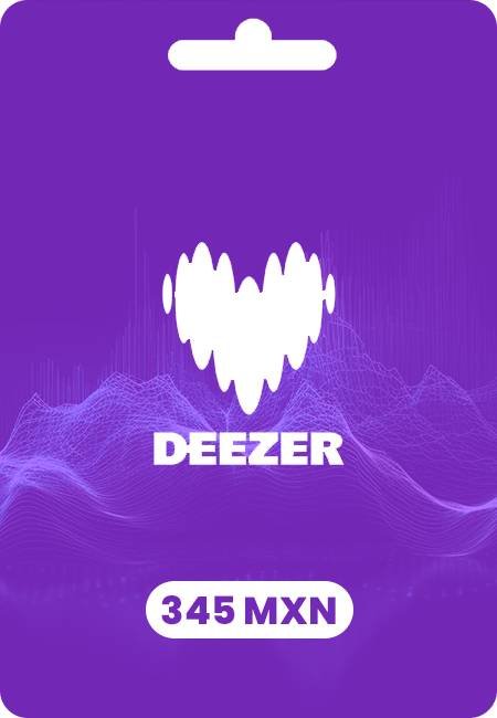 Deezer Premium MX 345 MXN Gjafakort