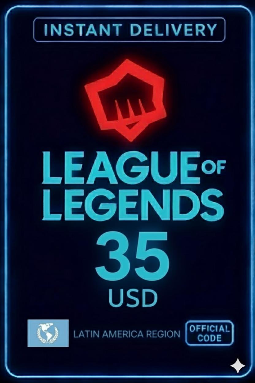 League Of Legends - Carta regalo Riot da 35 USD