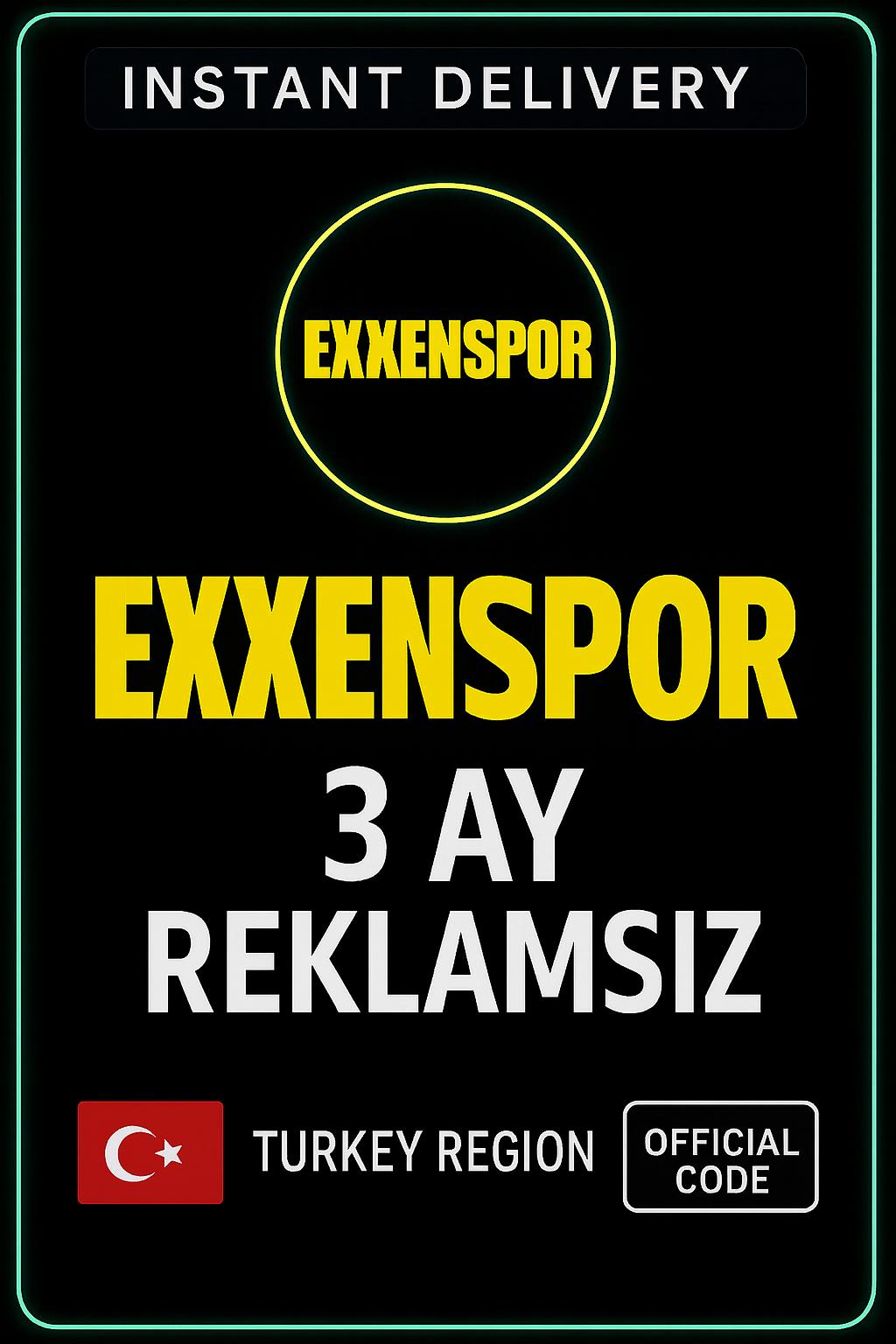 מנוי Exxenspor ל-3 חודשים (ללא פרסומות)