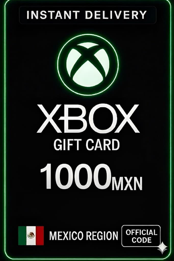 Tarjeta de regalo Xbox Live 1000 MXN Billetera