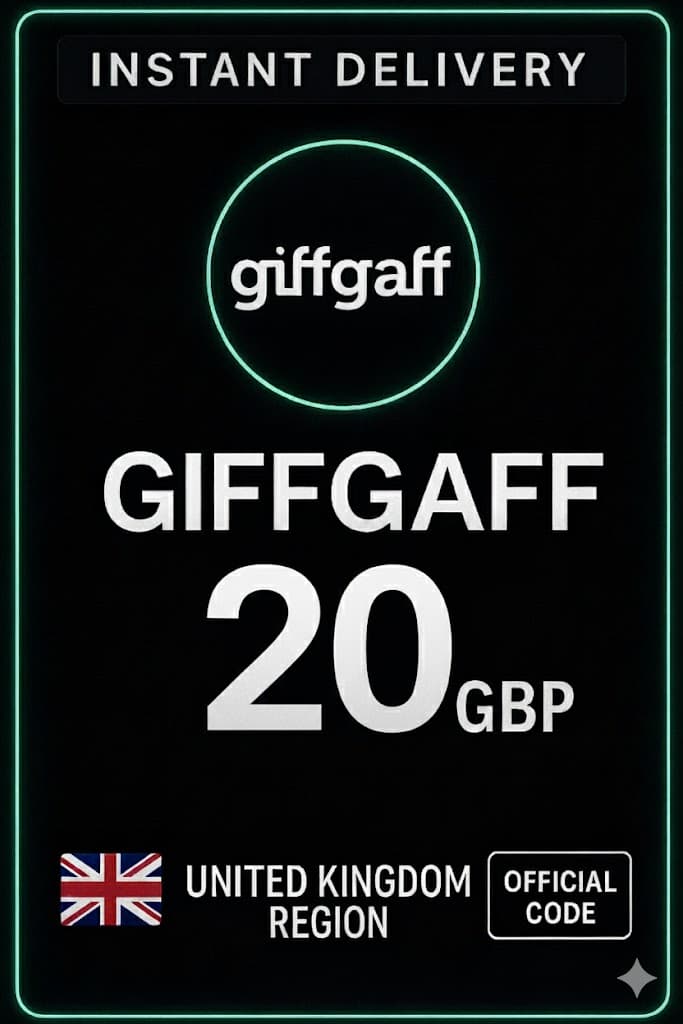 giffgaff 충전 바우처 - 20 GBP