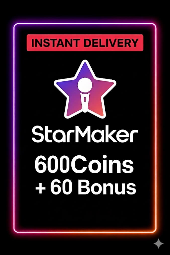StarMaker 600 mynt + 60 bónus