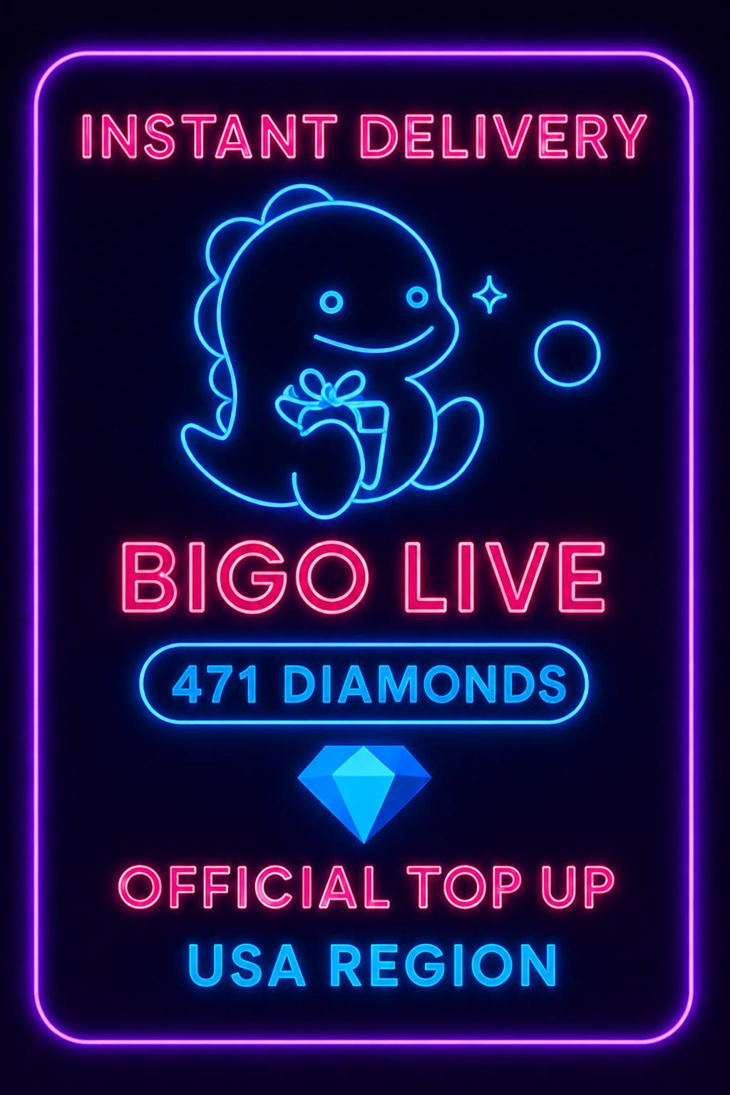 Bigo Live - 471 Diamonds (Top-Up) (US)