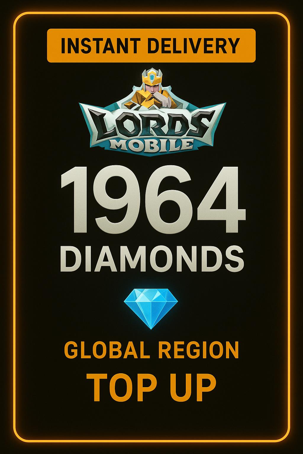 Lords Mobile 1964 Diamonds Top Up