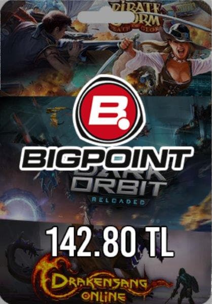 Bigpoint 142.80 TL արժեքով Կուպոն