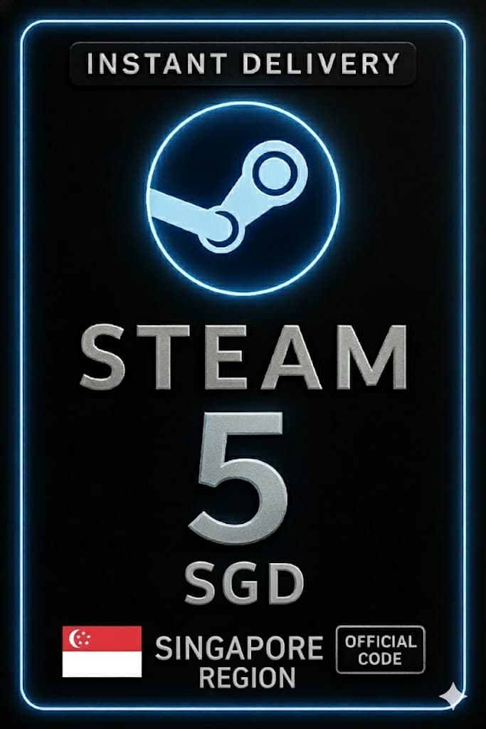 Code de portefeuille Steam Singapour 5 SGD