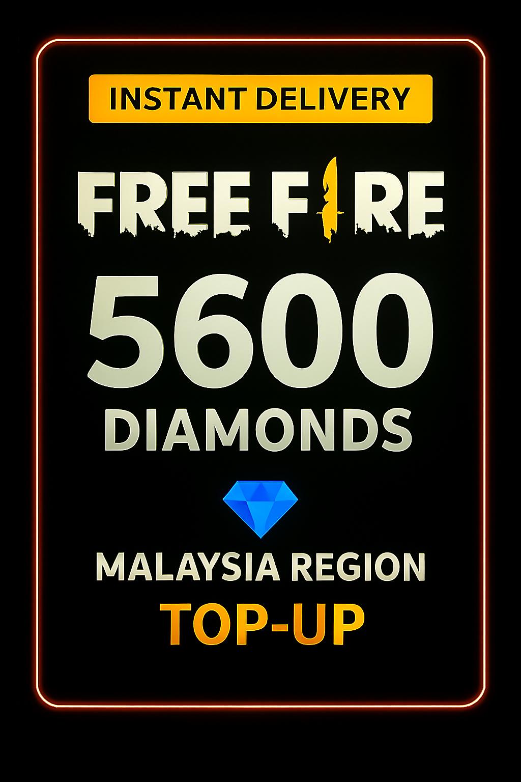 Recarga de 5600 Diamantes de Free Fire (Malasia)