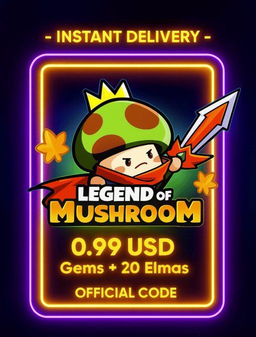 Legend of Mushroom 0,99 USD Edelstenen + 20 Elmas