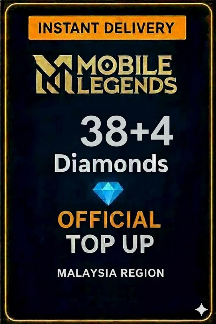 Mobile Legends 38 Διαμάντια + 4 Μπόνους Αναγκαία Ανάληψη (Μαλαισία)