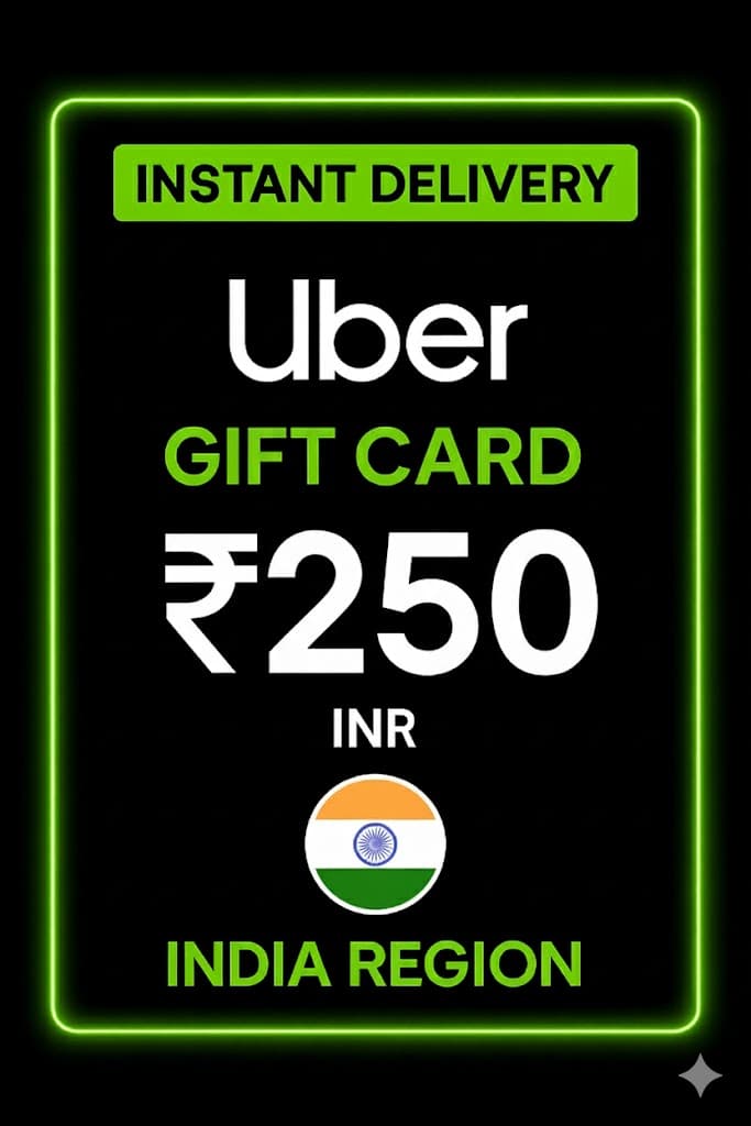 Uber Gift Card - 250 INR